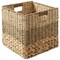 Casafield Mixed Weave Storage Basket Sets, Natural Woven Hyacinth Seagrass Wicker Storage Cube Bins for Bathroom, Bedroom, Laundry, Pantry, Shelves